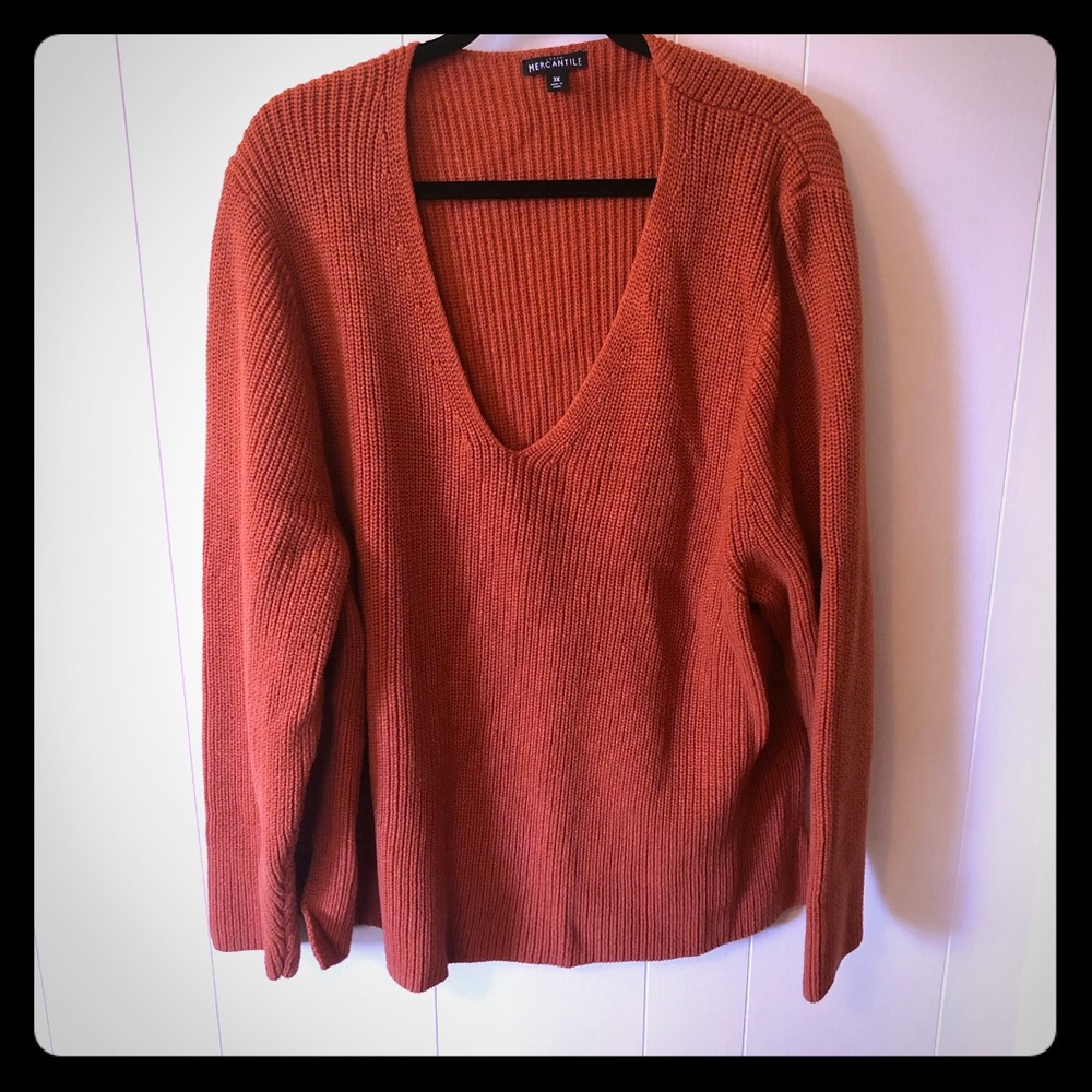 J. Crew Mercantile Heather V-neck pullover sweater